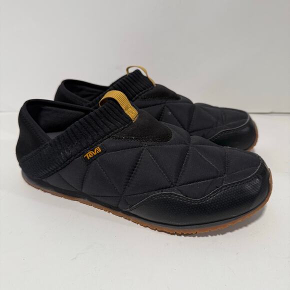 Teva Men's Ember Slipper Moc Moccasin Slip On Shoe Black 9 Mule Clog - Picture 1 of 8